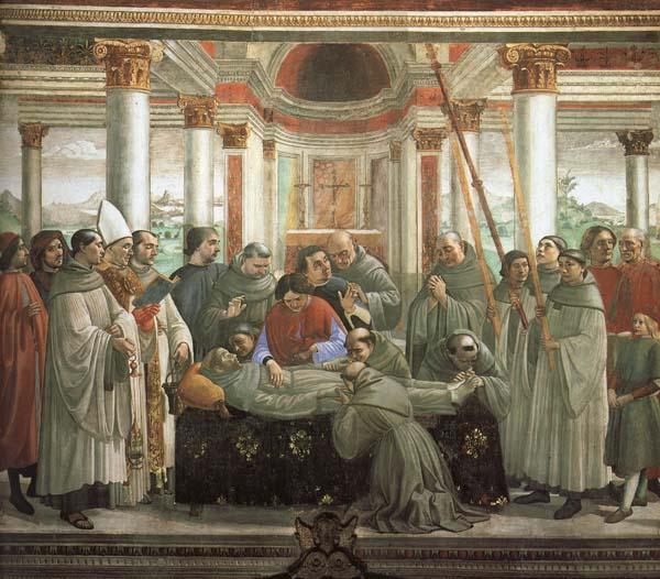 Domenicho Ghirlandaio Totenfeier fur den Hl.Franziskus oil painting image